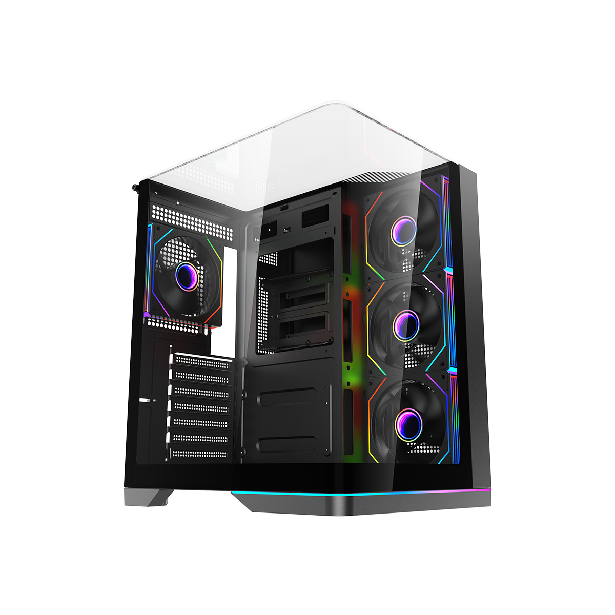 GAMEON Valkyrie X Series Mid Tower Gaming Case - Black