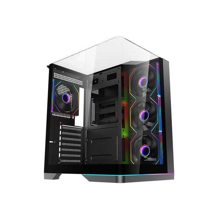 GAMEON Valkyrie X Series Mid Tower Gaming Case - Black