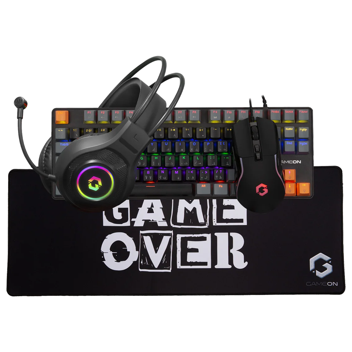 GAMEON VIPER X All-In-One Gaming Bundle (Mechanical Keyboard, Headset, Mouse & Mousepad)