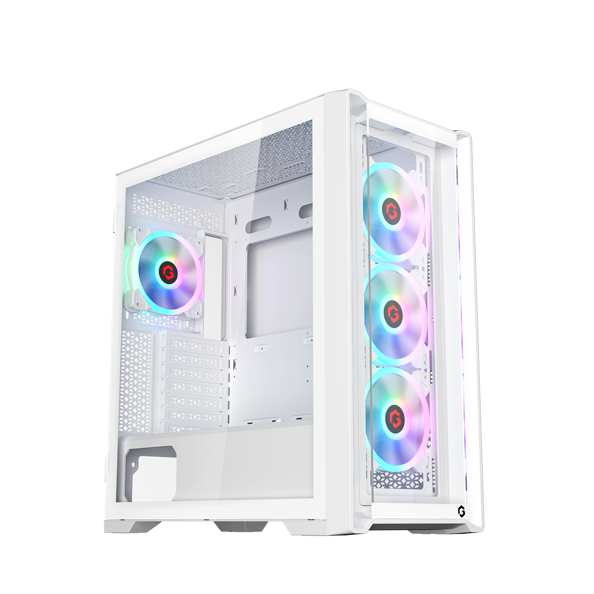 GAMEON Vortex Arctic Series Mid Tower Gaming Case - White