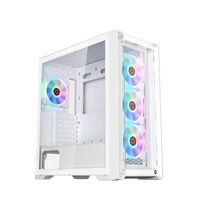 GAMEON Vortex Arctic Series Mid Tower Gaming Case - White