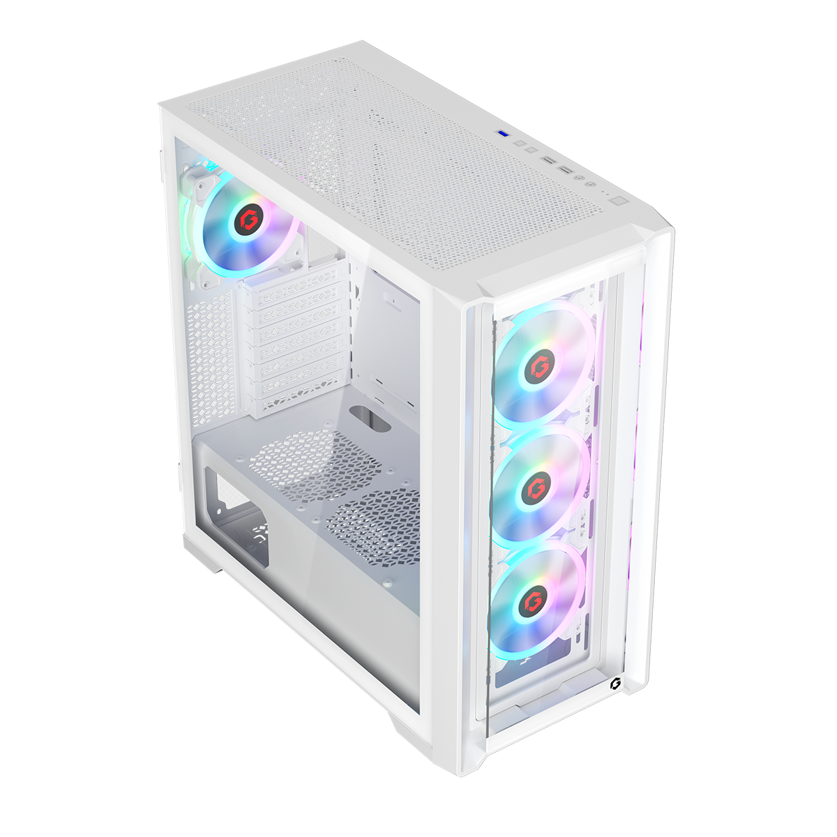 GAMEON Vortex Arctic Series Mid Tower Gaming Case - White