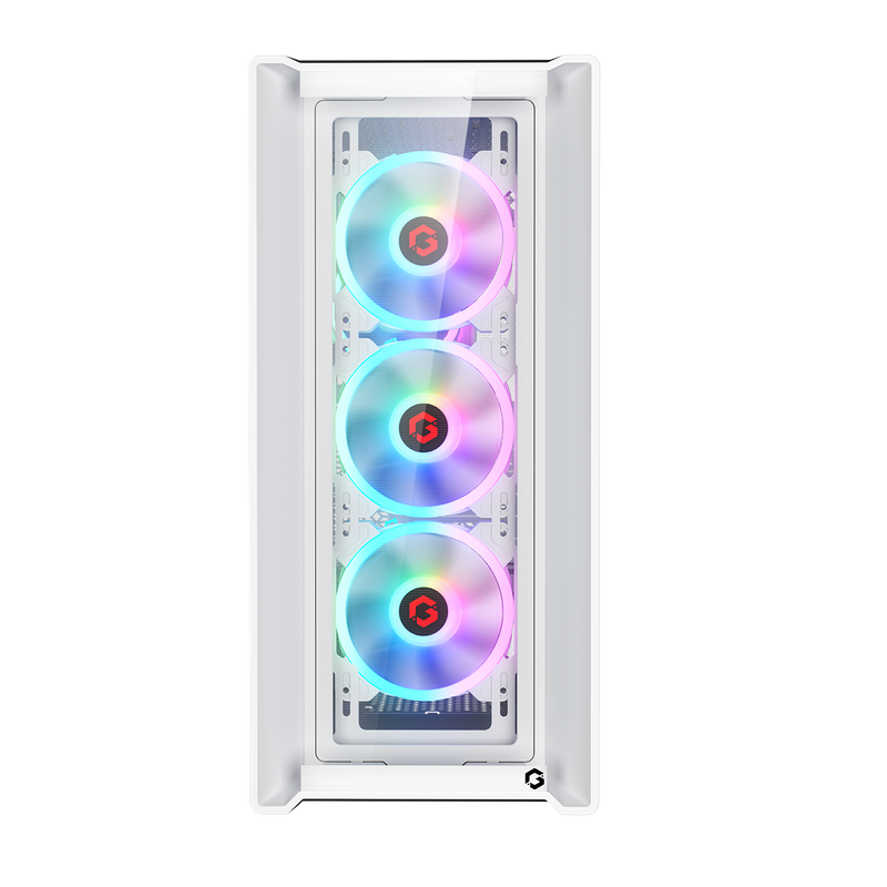 GAMEON Vortex Arctic Series Mid Tower Gaming Case - White