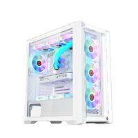 GAMEON Vortex Arctic Series Mid Tower Gaming Case - White