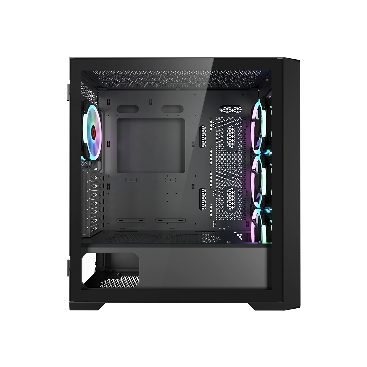 GAMEON Vortex Midnight Series Mid Tower Gaming Case - Black