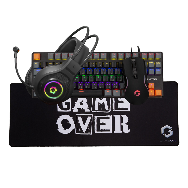 GAMEON VIPER X All-In-One Gaming Bundle (Mechanical Keyboard, Headset, Mouse & Mousepad)