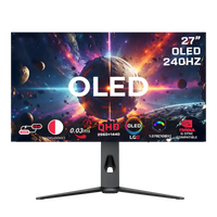 جيم أون, شاشة الألعاب فئة سيجنتشر اكس, بحجم 27 بوصة, 240 هرتز, زمن الاستجابه 0.3, اتش دي ام اي 2.1 تدعم سوني 5 - أسود