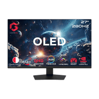 جيم أون, شاشة الألعاب فئة سيجنتشر اكس بحجم 27 بوصة, OLED QHD, 280Hz, 0.03ms, HDMI 2.1 متوافق مع جهاز سوني 5 - أسود