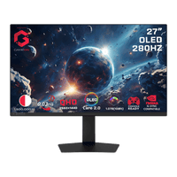 جيم أون, شاشة الألعاب فئة سيجنتشر اكس بحجم 27 بوصة, OLED QHD, 280Hz, 0.03ms, HDMI 2.1 متوافق مع جهاز سوني 5 - أسود