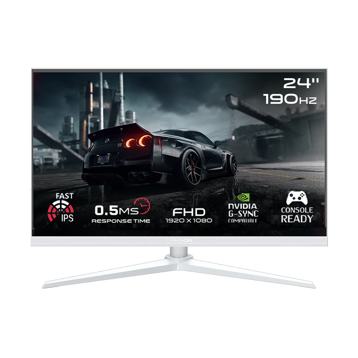 GAMEON 27" QHD 380Hz Monitor + 24" FHD 190Hz Monitor + Gaming Desk
