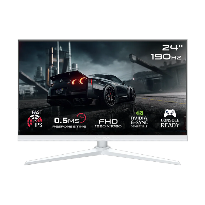 GAMEON 27" QHD 380Hz Monitor + 24" FHD 190Hz Monitor + Gaming Desk