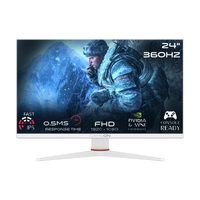 GAMEON GOA24FHD360IPS Artic Pro Series 24" FHD, 360Hz, MPRT 0.5ms, HDMI 2.1, Fast IPS Gaming Monitor (Supports PS5) - White