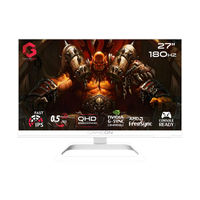 GAMEON GOA27QHD180IPS Artic Pro Series 27" QHD, 180Hz, MPRT 0.3ms, HDMI 2.1, Fast IPS Gaming Monitor (Supports PS5) - White