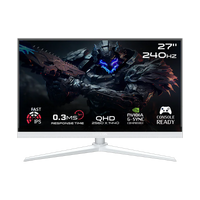 GAMEON GOA27QHD240IPS Artic Pro Series 27" QHD, 240Hz, MPRT 0.3ms, HDMI 2.1, Fast IPS Gaming Monitor (Supports PS5) - White