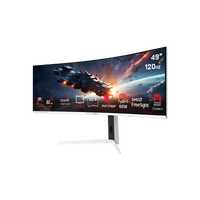 GAMEON GOAC49DQHD120 Spectra Pro X Series 49" DQHD, 120Hz, MPRT 0.5ms, HDMI 2.1, Fast VA Panel Curved Gaming Monitor 1500R 32:9 (Supports PS5) - White