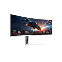 GAMEON GOAC49DQHD120 Spectra Pro X Series 49" DQHD, 120Hz, MPRT 0.5ms, HDMI 2.1, Fast VA Panel Curved Gaming Monitor 1500R 32:9 (Supports PS5) - White