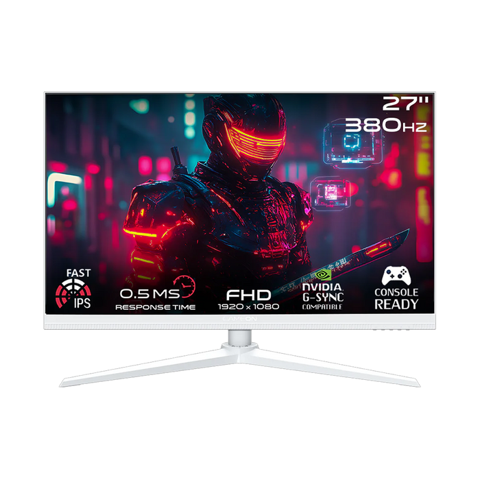 GAMEON GOAP27FHD380IPS Artic Pro Series 27" FHD, 380Hz, MPRT 0.5ms, HDMI 2.1, Fast IPS Gaming Monitor (Supports PS5) - White
