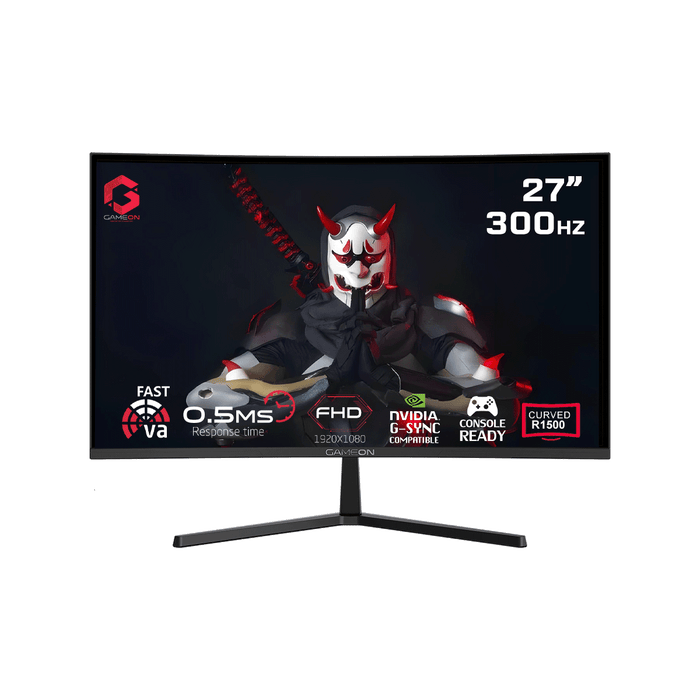 GAMEON GOC27F300 27'' ,300Hz, FHD, 0.5Ms, Fast VA Curved R1500, HDMI 2.1 Gaming Monitor