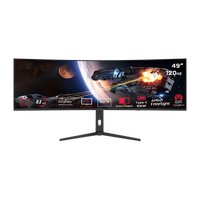Pre Order GAMEON GOC49DQHD120 Spectra Pro X Series 49" DQHD, 120Hz, MPRT 0.5ms, HDMI 2.1, Fast VA Panel Curved Gaming Monitor 1500R 32:9 (Supports PS5) - Black