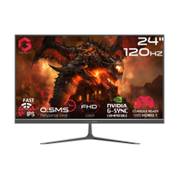 GAMEON 27" QHD 240Hz Monitor + 24" FHD 120Hz Monitor + Dual Monitor Arm