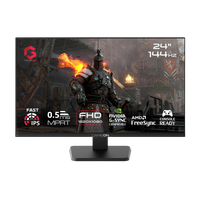 GAMEON GOES24FHD144IPS Essential Series 24" FHD, 144Hz, MPRT 0.5ms, HDMI 2.1, Fast IPS Gaming Monitor (Supports PS5) - Black