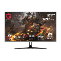 GAMEON GOES27QHD120IPS Essential Series 27" QHD, 120Hz, MPRT 0.5ms, HDMI 2.1, Fast IPS Gaming Monitor (Supports PS5) - Black