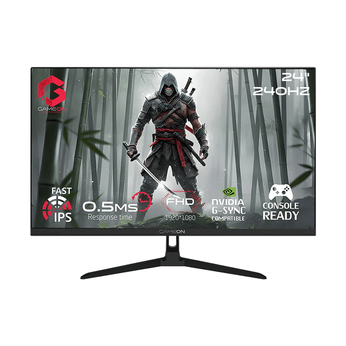 GAMEON GOESP24240IPS Esports Series 24" FHD, 240Hz, MPRT 0.5ms, HDMI 2.1, Fast IPS Gaming Monitor (Supports PS5) - Black