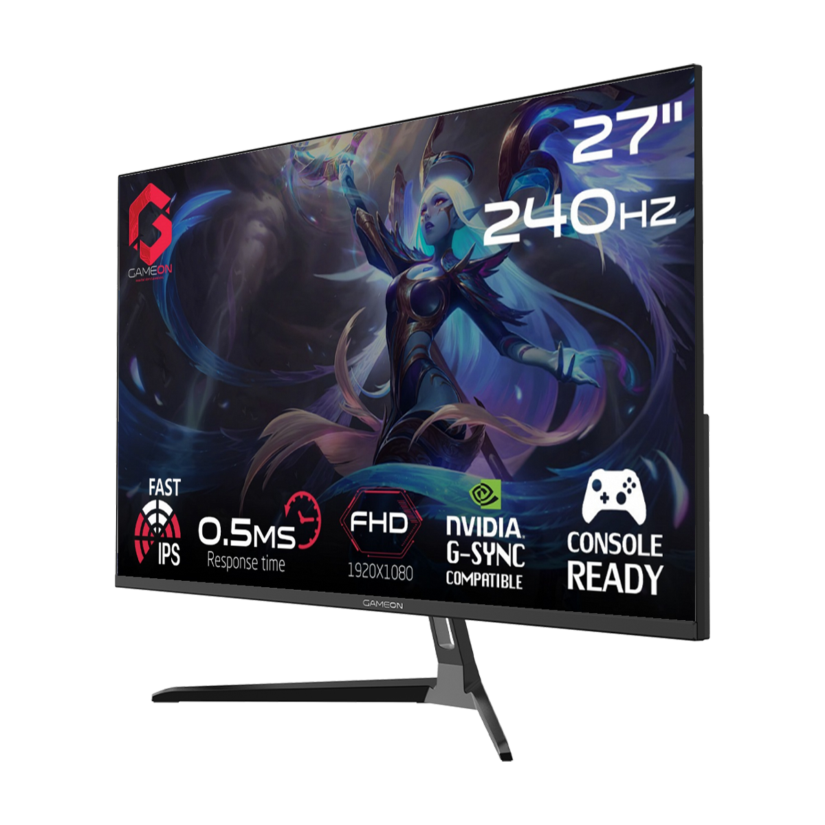 GAMEON GOESP27240IPS 27" FHD, 240Hz, 0.5ms Fast IPS Gaming Monitor (Support PS5)