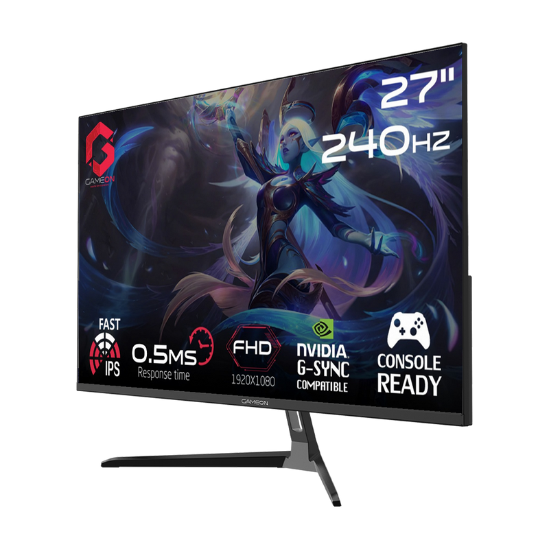 GAMEON GOESP27240IPS 27" FHD, 240Hz, 0.5ms Fast IPS Gaming Monitor (Support PS5)