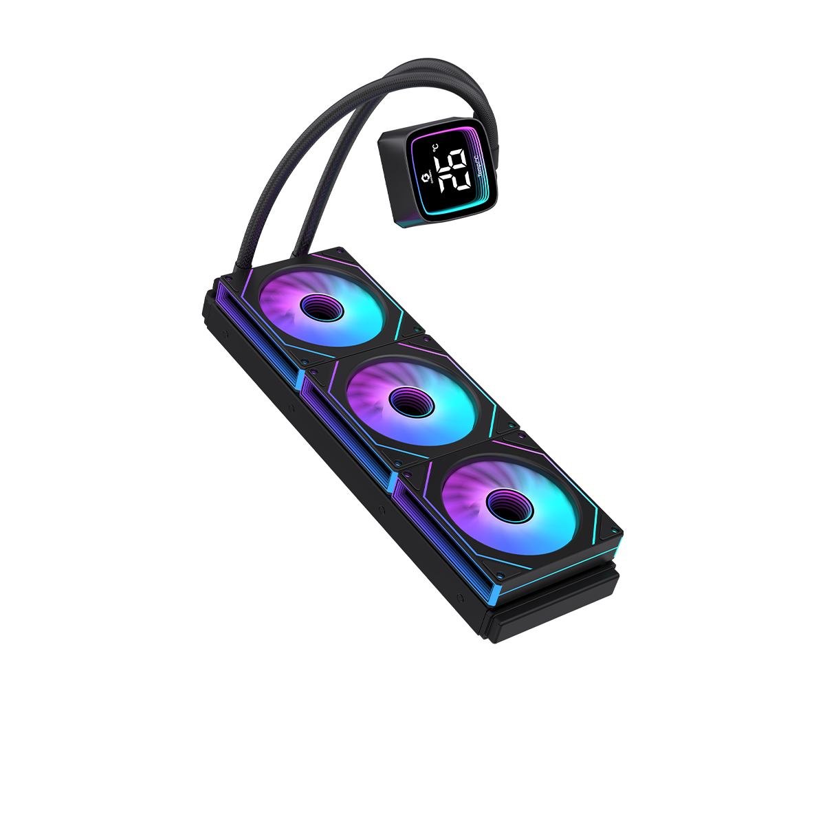 GAMEON - KRAKEN X Pro Series N360 LCD Display Liquid CPU Cooler 360mm With ARGB Tube – Black