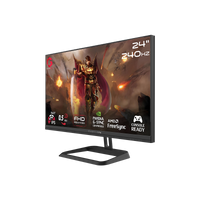 GAMEON GOM24FHD240IPS Midnight Pro Series 24" FHD, 240Hz, MPRT 0.5ms, HDMI 2.1, Fast IPS Gaming Monitor (Supports PS5) – Black