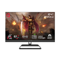 GAMEON GOM24FHD240IPS Midnight Pro Series 24" FHD, 240Hz, MPRT 0.5ms, HDMI 2.1, Fast IPS Gaming Monitor (Supports PS5) – Black