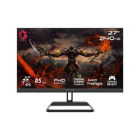 GAMEON GOM27FHD240IPS Midnight Pro Series 27" FHD, 240Hz, MPRT 0.5ms, HDMI 2.1, Fast IPS Gaming Monitor (Supports PS5) – Black