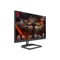 GAMEON GOM27FHD240IPS Midnight Pro Series 27" FHD, 240Hz, MPRT 0.5ms, HDMI 2.1, Fast IPS Gaming Monitor (Supports PS5) – Black
