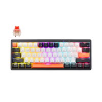 GAMEON AEROX GOMK160-RS 60% RGB Mechanical Gaming Keyboard – Front view showing red switches and compact layout.