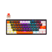 GAMEON AEROX GOMK60-RS 60% RGB Mechanical Gaming Keyboard – Front view showing red switches and compact layout.