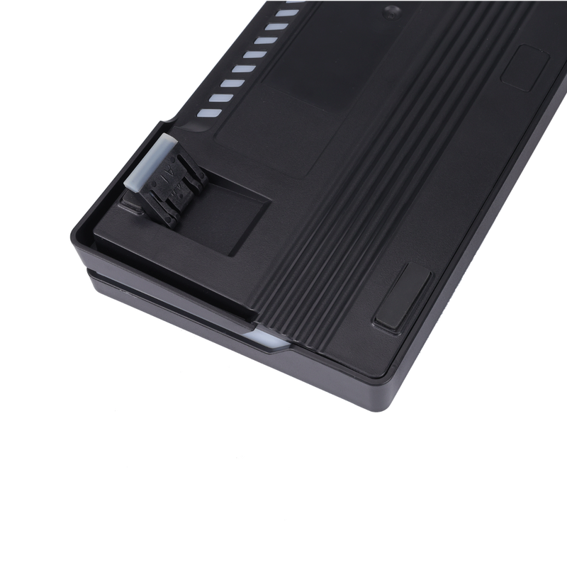 Bottom view of GAMEON AEROX GOMK60-RS 60% RGB mechanical keyboard showing non-slip rubber feet.