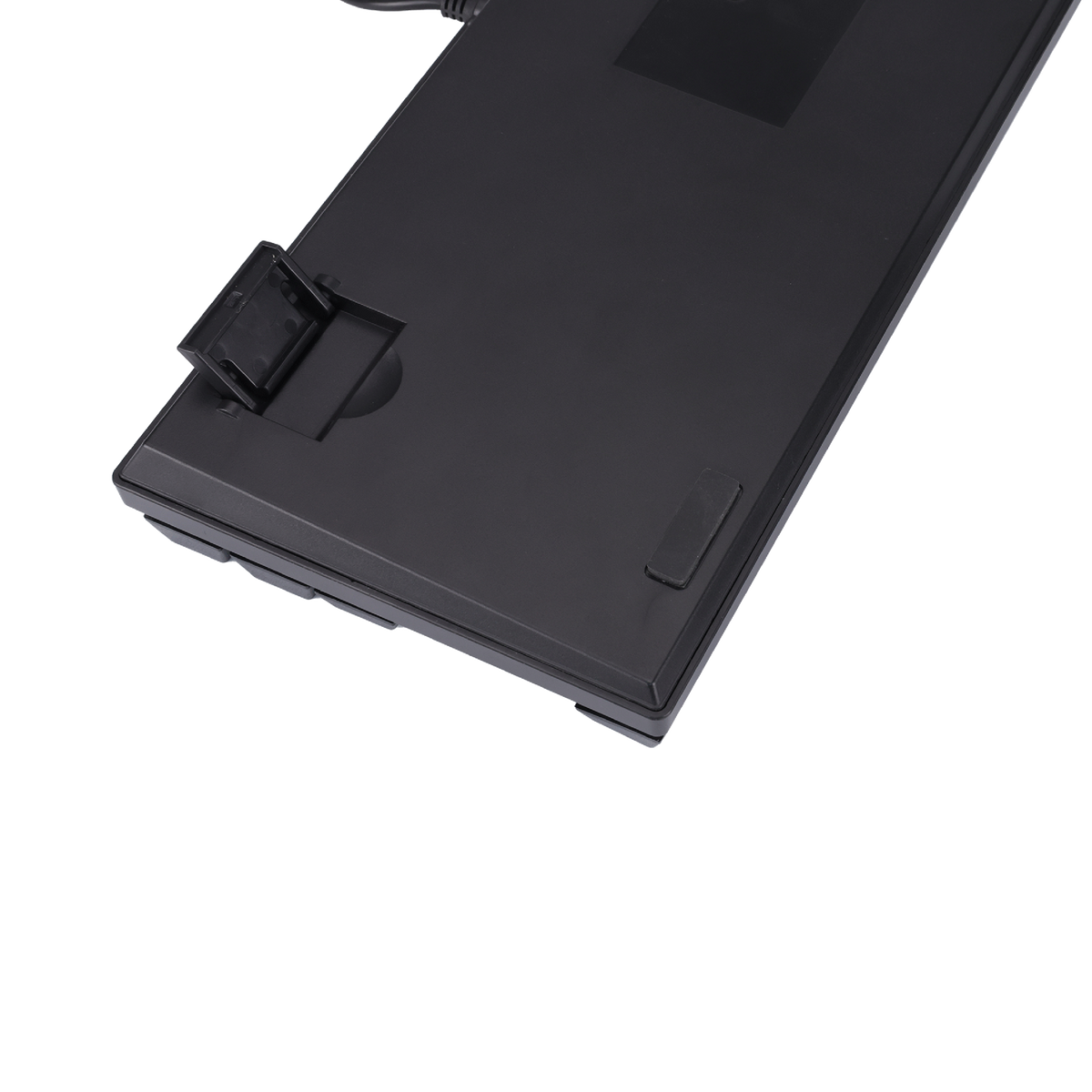 Bottom view of GAMEON KENORA GOMK87-RS 80% RGB mechanical keyboard showing non-slip rubber feet.