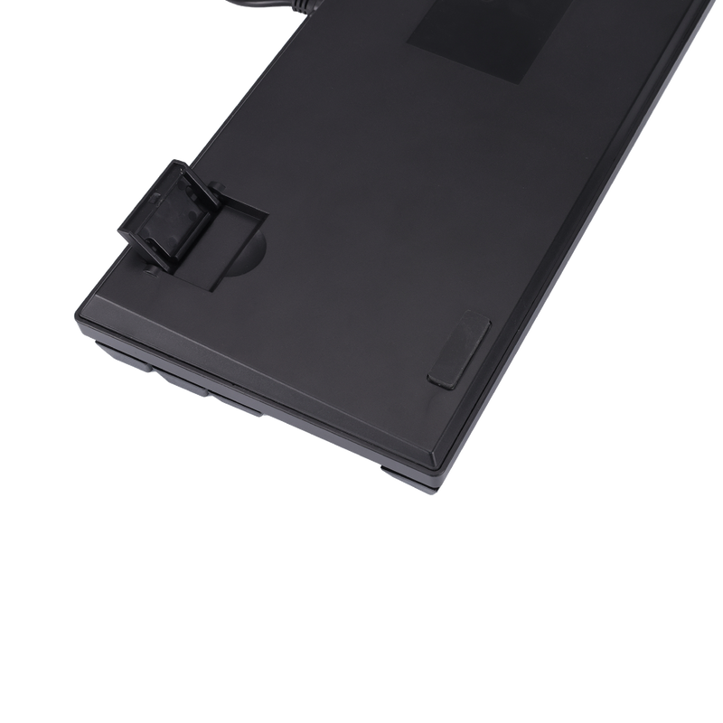 Bottom view of GAMEON KENORA GOMK87-RS 80% RGB mechanical keyboard showing non-slip rubber feet.