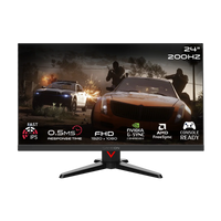 GAMEON GOMM24FHD200IPS Dominator Series 24" FHD, 200Hz, MPRT 0.5ms, HDMI 2.1, Fast IPS Gaming Monitor (Supports PS5) - Black
