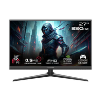 GAMEON GOMP27FHD380IPS Midnight Pro Series 27" FHD, 380Hz, MPRT 0.5ms, HDMI 2.1, Fast IPS Gaming Monitor (Supports PS5) - Black