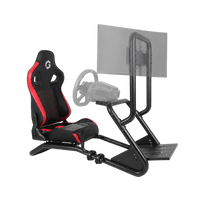 GAMEON GOMPRX-6013 Master Pro X Racing Gaming Simulator Cockpit - Red/Black