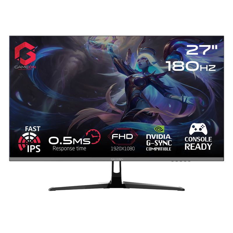 GAMEON GOPS27180IPS 27" FHD, 180Hz, 0.5ms Fast IPS Gaming Monitor (Support PS5)