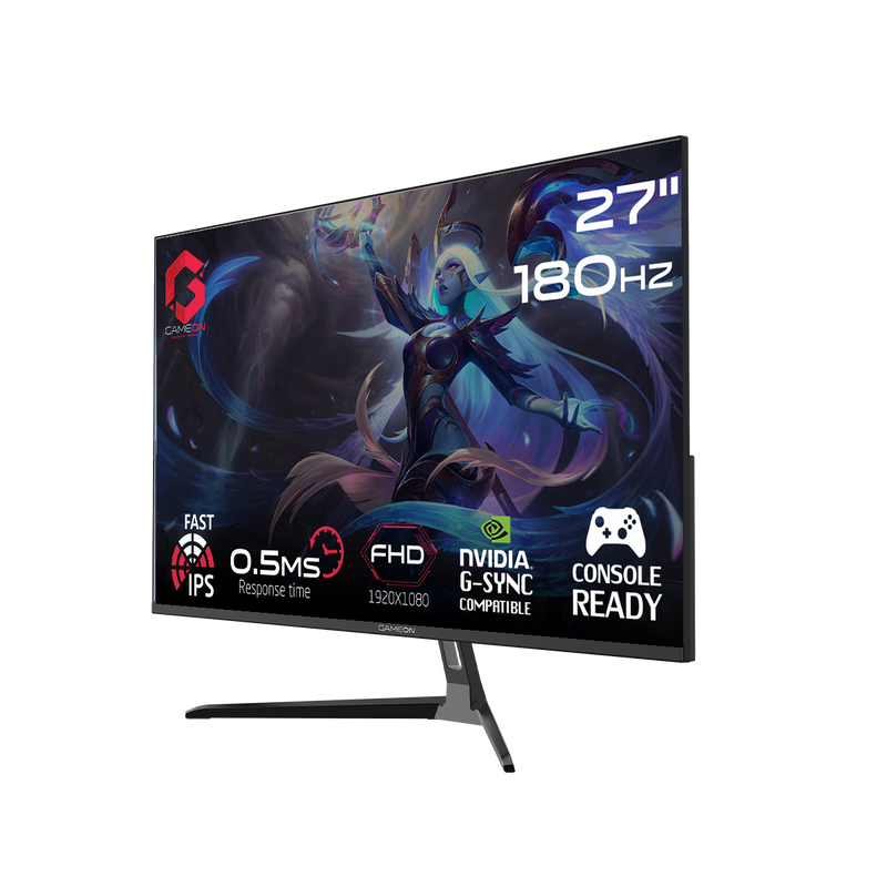 GAMEON GOPS27180IPS 27" FHD, 180Hz, 0.5ms Fast IPS Gaming Monitor (Support PS5)