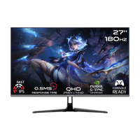 GAMEON GOPS27QHD180IPS Pro Series 27" QHD, 180Hz, MPRT 0.5ms, HDMI 2.1, Fast IPS Gaming Monitor (Supports PS5) - Black