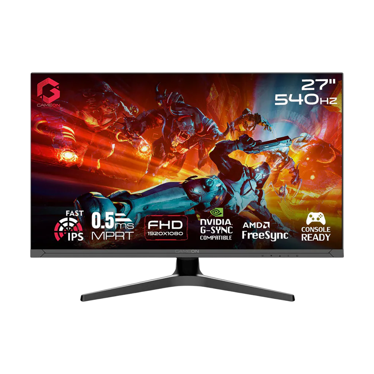 GAMEON GOTX27FHD540IPS Titan Pro X Series 27" FHD, 540Hz, MPRT 0.5ms, HDMI 2.1, Fast IPS Gaming Monitor (Supports PS5) - Black