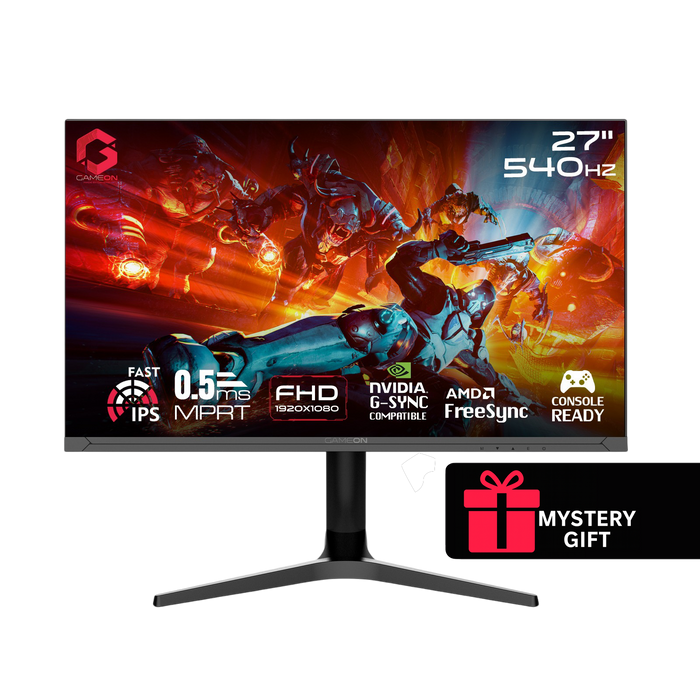 GAMEON GOTX27FHD540IPS Titan Pro X Series 27" FHD, 540Hz, MPRT 0.5ms, HDMI 2.1, Fast IPS Gaming Monitor (Supports PS5) - Black
