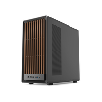 GAMEON TIMBERI Midnight Series ARGB + PWM Mid Tower Gaming Case - Wood/Black