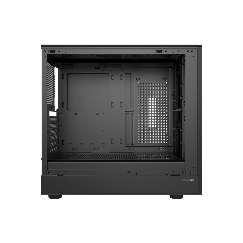 GAMEON TIMBERI Midnight Series ARGB + PWM Mid Tower Gaming Case - Wood/Black