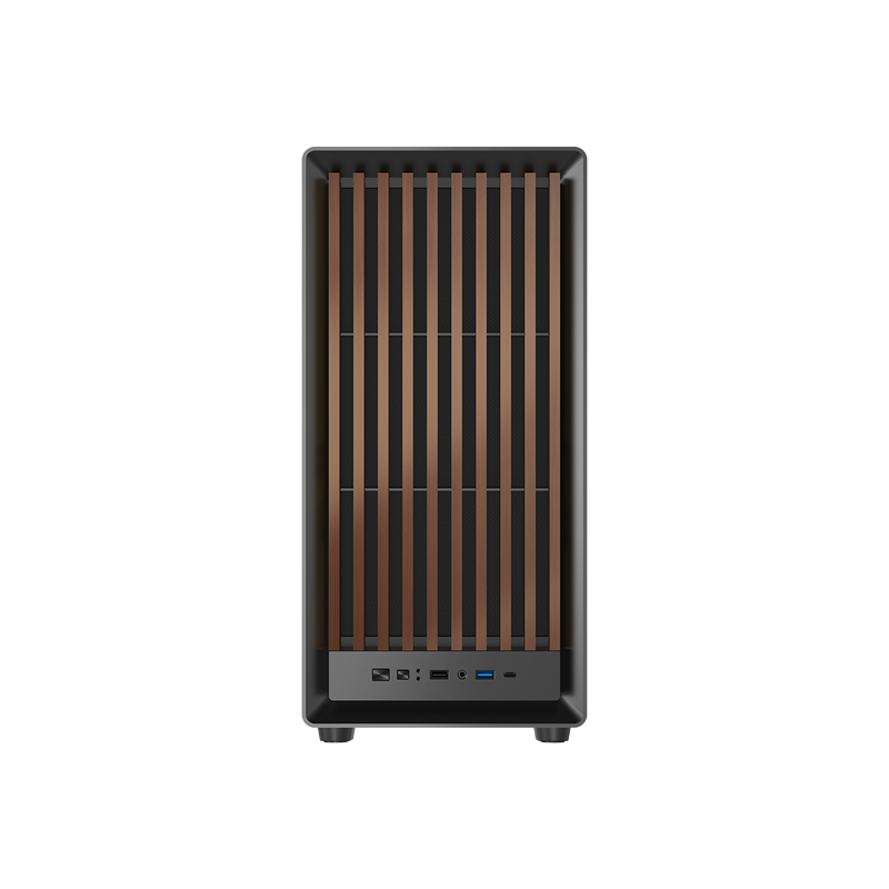 GAMEON TIMBERI Midnight Series ARGB + PWM Mid Tower Gaming Case - Wood/Black